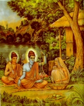 sabari offering berry fruit to Ram